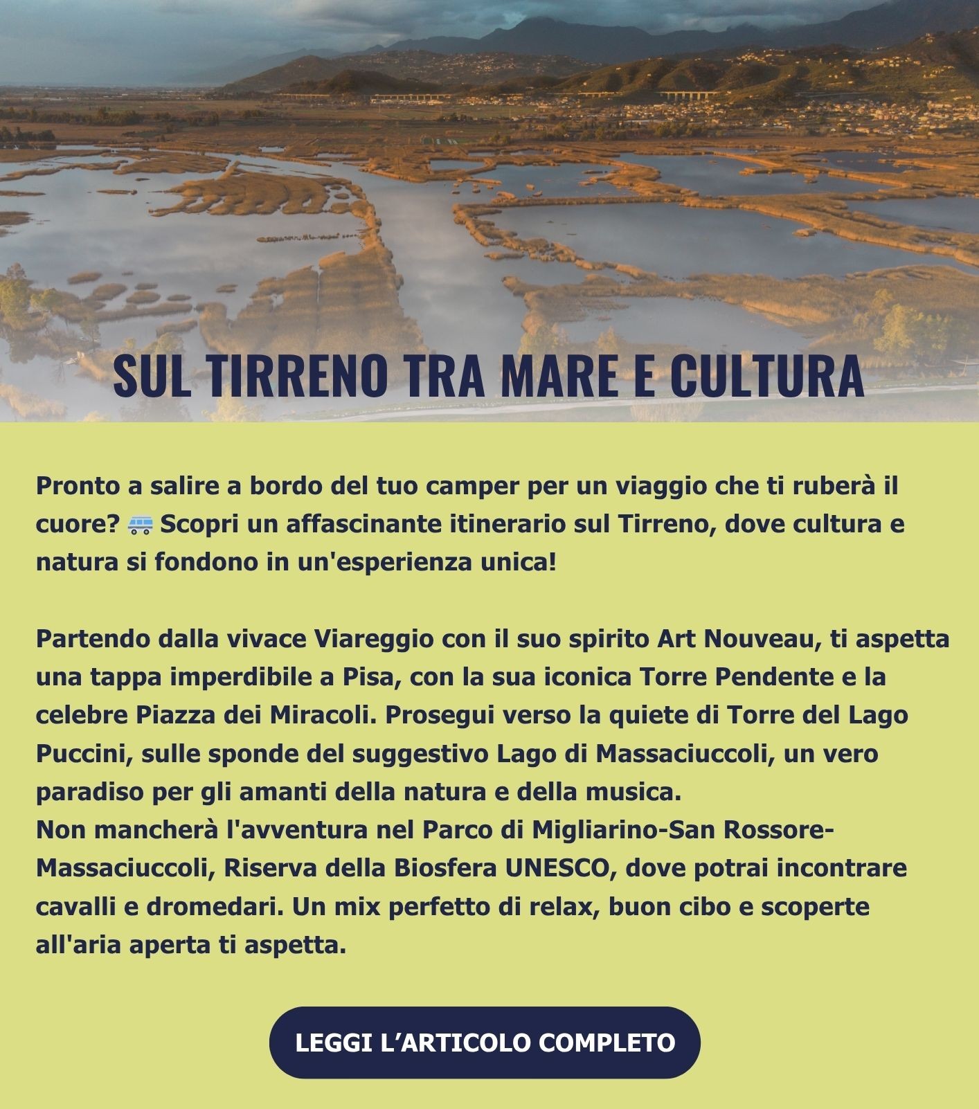 QUALCHE GIORNO SUL TIRRENO, TRA CULTURA E MARE